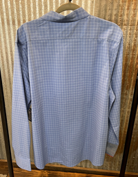 Gridley LS Performance Icon Shirt - Blue