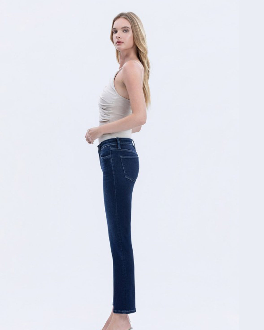 Kinley Mid Rise Slim Straight