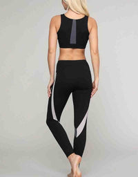 Curved Stripe Sports Bra