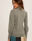 Leah Mock Neck Sweater - Teal