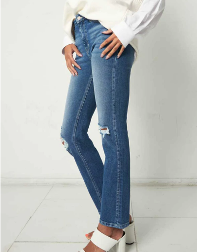 Sultana High Rise Slim Straight Jeans