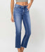 Harlowe Mid Rise Crop Straight