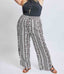 Missy Plus Elastic Waist Pant W/ Slit Hem