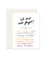 Did Not Forget Card