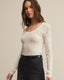 Tibi Scoop Mesh Sweater