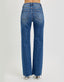 Tina Tummy Control High Rise Wide Leg Raw Cut Hem Jeans