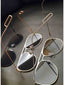 Metal Square Aviator Sunglasses