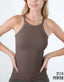 Highneck Ribbed Tank
