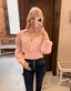 Bubble Sleeve Smocked Crop Top