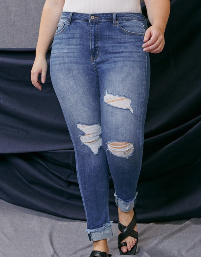 Elvis Curvy High Rise Ankle Skinny Jeans - Medium