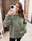 Small Town Dakota Girl Graphic Hoodie - Military Green