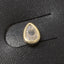 Teardrop Bezel Cz Stud Earrings: GOLD