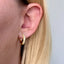 All Around Cz Clicker Hoop Earrings