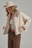VINTAGE OXFORD CANVAS TWILL JACKET: TAUPE/BROWN