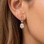 Twisted Rope Oval Cz Drop Earrings: G