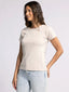 Lexi Tee - Cappuccino Heather