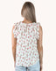 Floral Ruffle Detail Sleeveless Top
