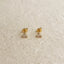 18k Gold-Filled Mini Cz Triangle Stud