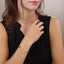 18k Gold Filled Polished Bangle with Chain