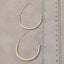 Large Teardrop Shape Hoop Earrings: G