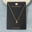 Dainty Teardrop Bezel Cz Pendant Necklace: GOLD