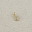 18k Gold filled  Micro CZ Initial Letter Charm