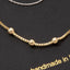 Gold Layered Ball Station Chain Necklace: TT