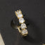 Mixed Cz Round And Baguette Huggie Earring Set: S