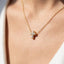 Cz Pave Cross Pendant Cable Chain Necklace: G