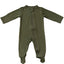 Olive Bamboo Footed Zipper