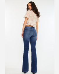 Eliza High Rise Slit Bootcut Jeans