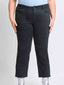 Curvy High Rise Wide Leg Trouser - Black