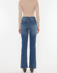 Zina High Rise Vintage Bootcut Jeans - Dark