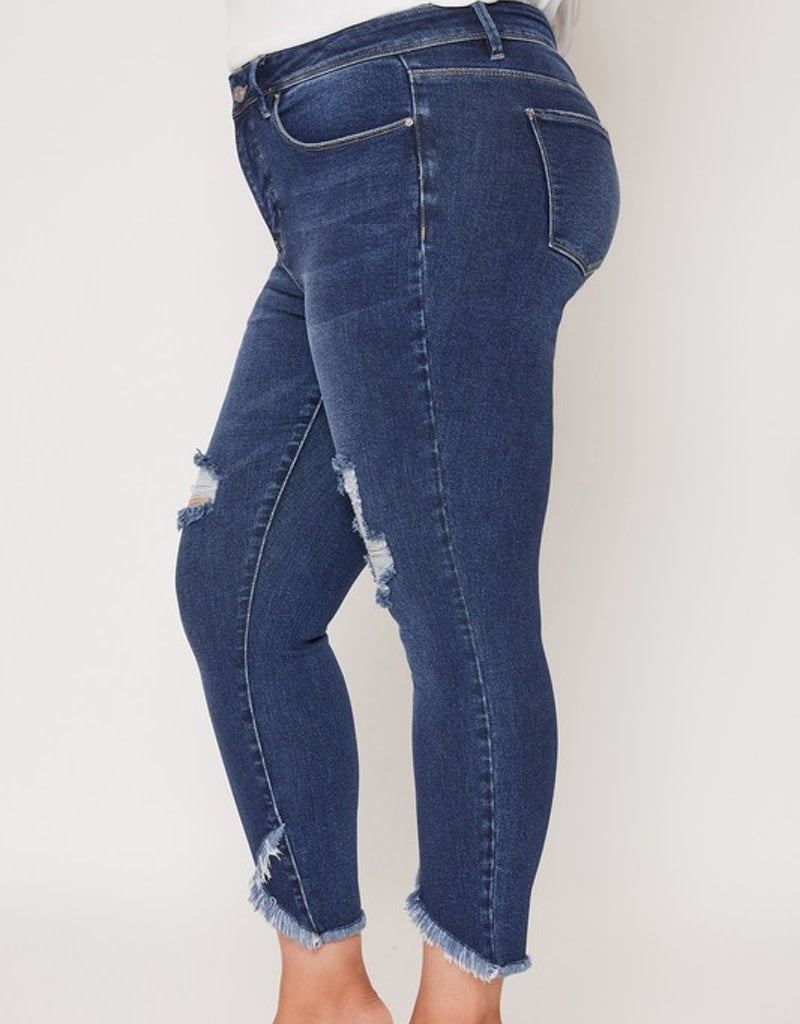 Missy Vintage Tulip Hem - Dark Indigo