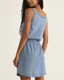 Keegan Jersey Denim Mini Dress