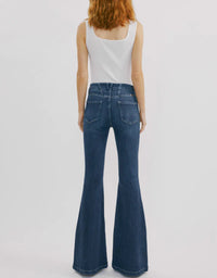Arizona High Rise Super Flare Jeans - Dark