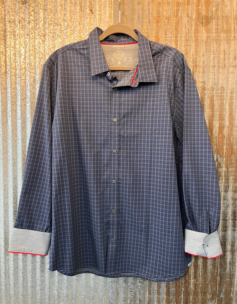 Gridley LS Performance Icon Shirt - Navy