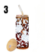 24oz Glass Tumbler With Bamboo Lid & Straw