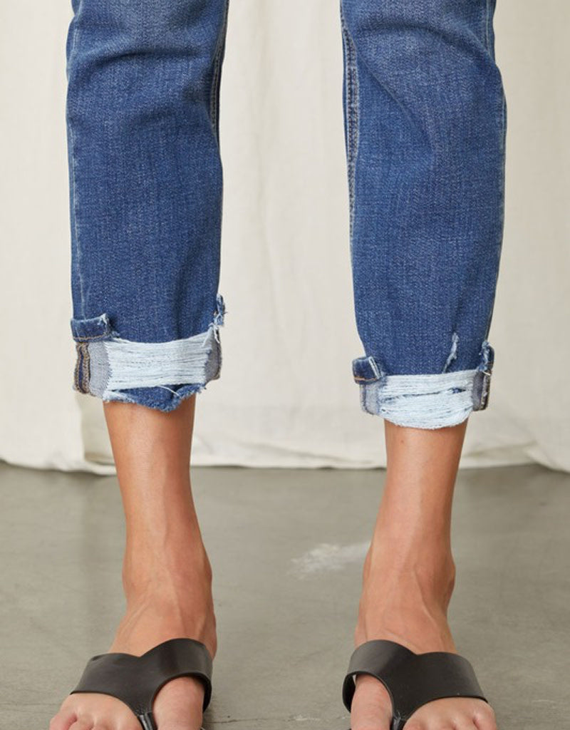 Cane Mid Rise Slim Straight Leg Jeans - Medium