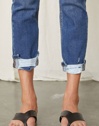 Cane Mid Rise Slim Straight Leg Jeans - Medium