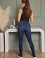 Rem Side Panel Maternity Skinny Jeans- Dark