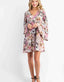 Tiered Ruffle Sleeve Midi Dress