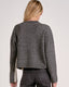 The Colorblock Crewneck Sweater: Grey/White