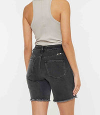 Dolly High Rise Bermuda Shorts - Black