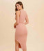 Jess Midi Sweater Dress - Rose Pink