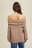 Off The Shoulder Sweater - Mocha