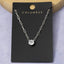 Gold Dipped Round Bezel Cz Paperclip Necklace: 2SILVER