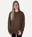 Ribbed  Knit Pullover - Chocolate