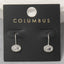 Oval Bezel Cz Drop Earrings: 2SILVER