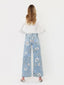 Lucy High Rise Floral Vintage Wide Jeans